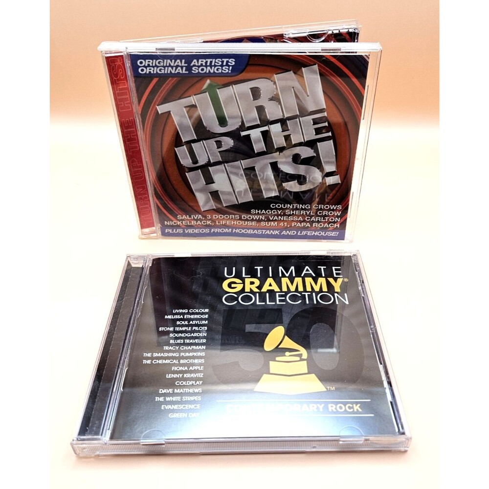 2 CD Lot - Turn up the Hits! + Ultimate Grammy Collection Various Artists